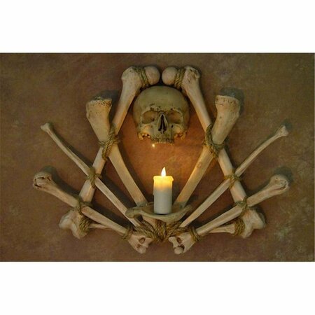 FUEGO Skull & Bone Sconce, No Candle FU1870474